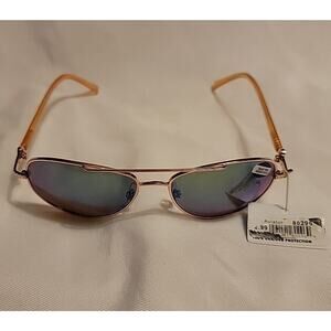 Piranha Womens Fashion Sunglasses Aviator Peach Ros Gold Frames 80296